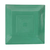 CAC Chinaware Color Tango Square Plate Green 8"