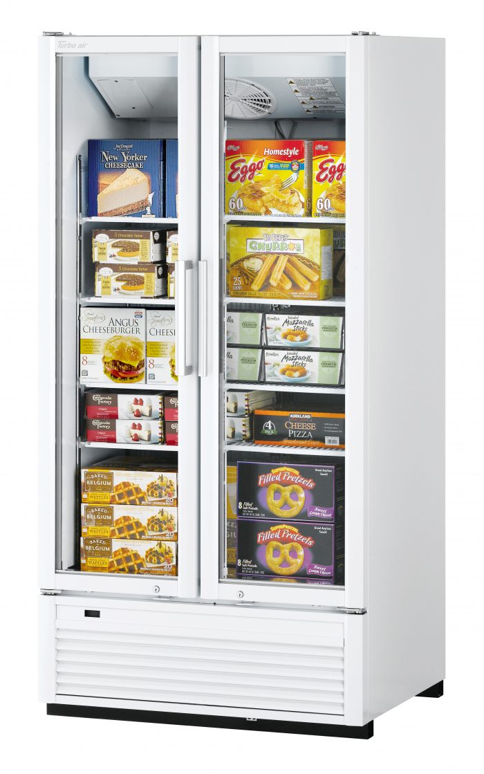 Turbo Air Super Deluxe glass door freezer TGF-35SDH-N,Two-section
