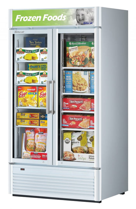 Turbo Air Super Deluxe glass door freezer TGF-35SD-N,Two-section