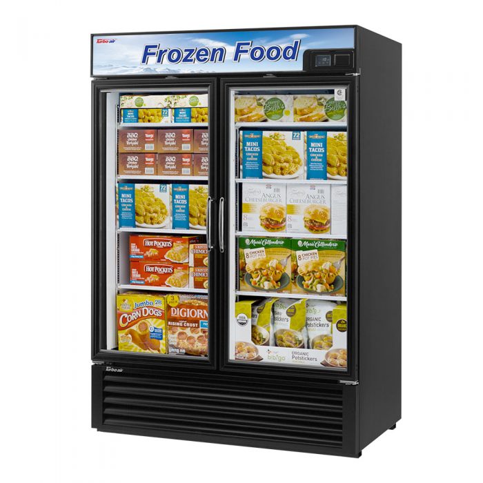 Turbo Air Super Deluxe glass door freezer TGF-49F(B)-N,Two-section