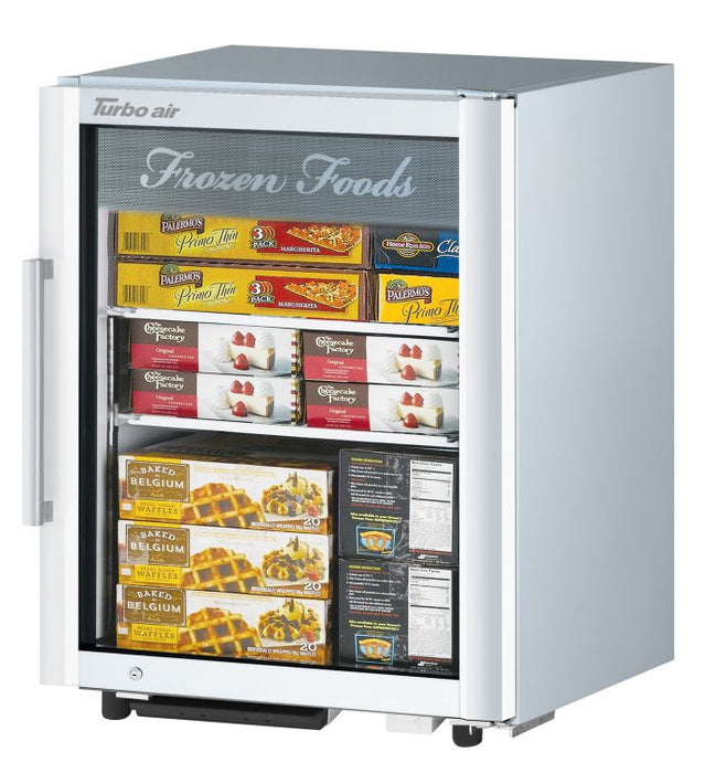 Turbo Air TGF-5SD-N Glass Door Merchandisers Swing Door Freezer One Section 4.26cu. ft.