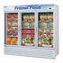 Turbo Air TGF-72F(B)-N Standard Glass Door Freezer Three Section, 58.45 cu.ft.