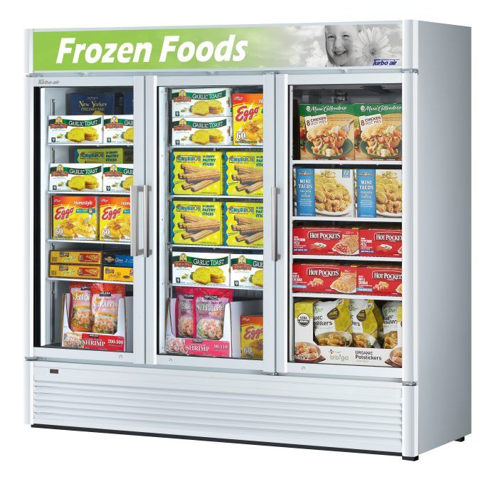 Turbo Air Super Deluxe glass door freezer TGF-72SD-N,Three-section