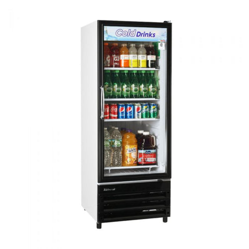 Turbo Air TGM-11RV-N6 23" One Section Merchandiser Refrigerator with Glass Door, 10.0 cu. ft.
