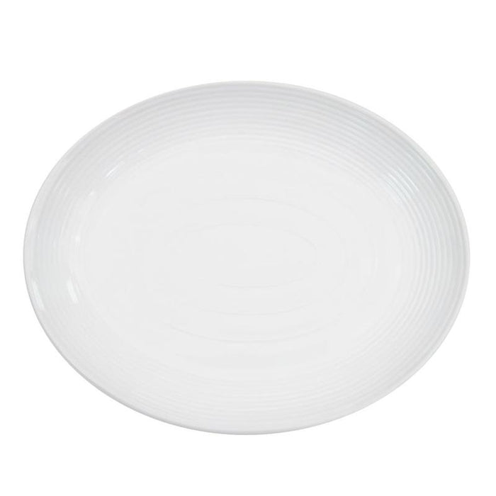 CAC Chinaware Tango Coupe Oval Platter 10 1/2"