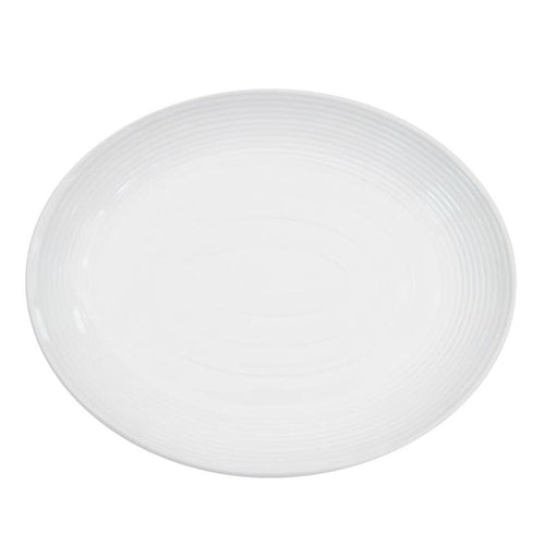 CAC Chinaware Tango Coupe Oval Platter 12 3/4"
