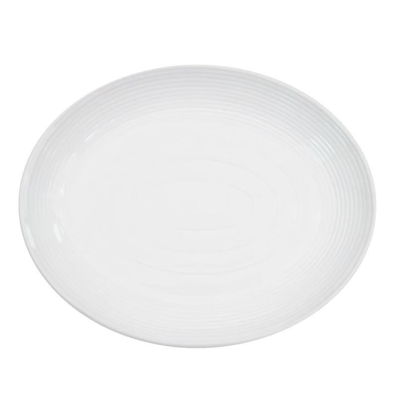 CAC Chinaware Tango Coupe Oval Platter 12 3/4"