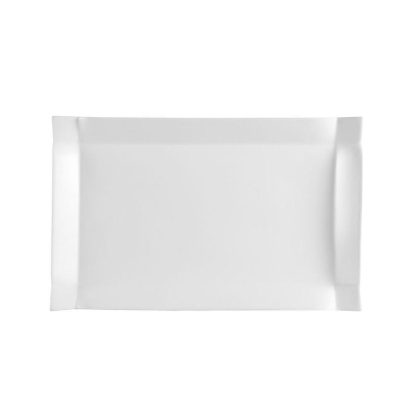 CAC Chinaware Times SquareRect. Platter 12 1/2"