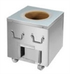 NSF Approved Clay Tandoor Oven, SQUARE Stainless Steel body - 34" W x 34" D x 36" H - Charcoal