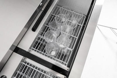 Migali C-GF25-HC 25" Glass Froster Freezer – 7 Cu. Ft.