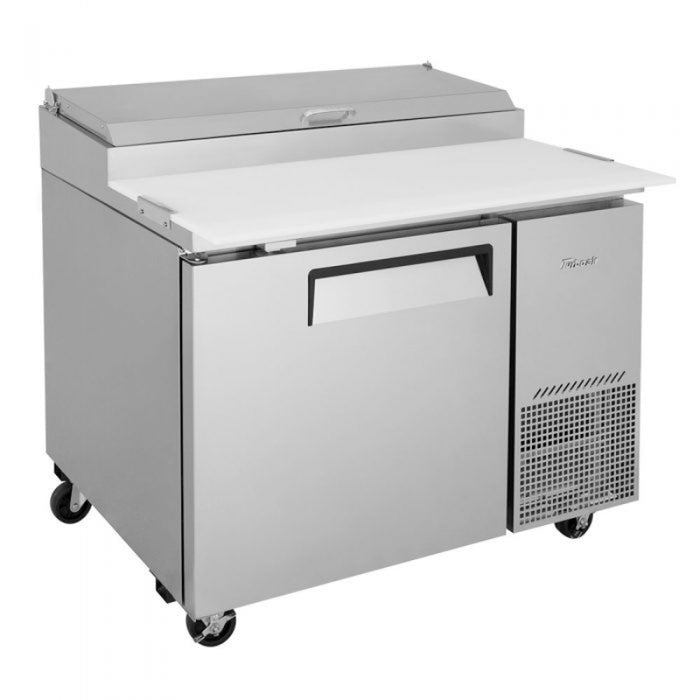 Turbo Air TPR-44SD-N Side Mount Super Deluxe Pizza Prep Table with One Section 14.0 cu. ft.