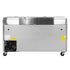 Turbo Air TPR-67SD-D4-N Side Mount Super Deluxe Pizza Prep Table with Two Sections 20.0 cu. ft.