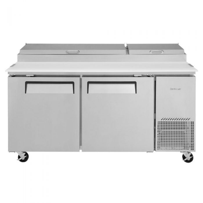 Turbo Air TPR-67SD-N Super Deluxe Pizza Prep Table with Two Sections 20.0 cu. ft.