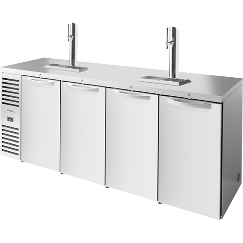 True TDR92-RISZ1-L-S-SSSS-1 Reach-In Single Zone Refrigerator with Left Side Refrigeration System. Stainless Exterior and Solid Swing Doors