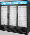 True GDIM-72NT-HC~TSL01" Triple Glass Door Commercial Ice Merchandiser Freezer with LED Lighting – 115V