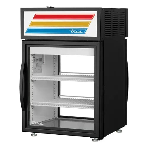True GDM-05PT-HC~FGD01 Pass-Thru Countertop Refrigerated Merchandiser – 24" Glass Door Display Cooler