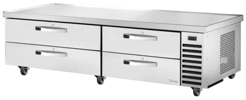 True TRCB‑82‑84‑HC ~ SPEC3 82¼‑Inch Stainless Steel Refrigerated Chef Base – 4‑Drawer, R290 Hydrocarbon, Heavy‑Duty Marine‑Edge Workstation