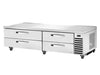 True TRCB‑82‑HC ~ SPEC3 82¼‑Inch Stainless Steel Refrigerated Chef Base – Four-Drawer, Eco-Friendly R290, Heavy-Duty Marine-Edge Workstation