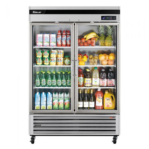 Turbo Air TSR-49GSD-N Super Deluxe Bottom Mount Reach-in Refrigerator With Glass Door 44.14 cu.ft