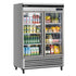 Turbo Air TSR-49GSD-N Super Deluxe Bottom Mount Reach-in Refrigerator With Glass Door 44.14 cu.ft