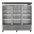 Turbo Air TSR-72GSD-N Super Deluxe Bottom Mount Reach-in Refrigerator With Glass Door 67.02 cu.ft.