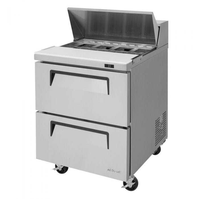 Turbo Air TST-28SD-D2-N Super Deluxe Sandwich/Salad Unit with One Section 7 cu. ft.