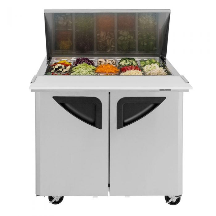 Turbo Air TST-36SD-15-N6 Super Deluxe sandwich/salad unit with Two Sections 11 cu. ft