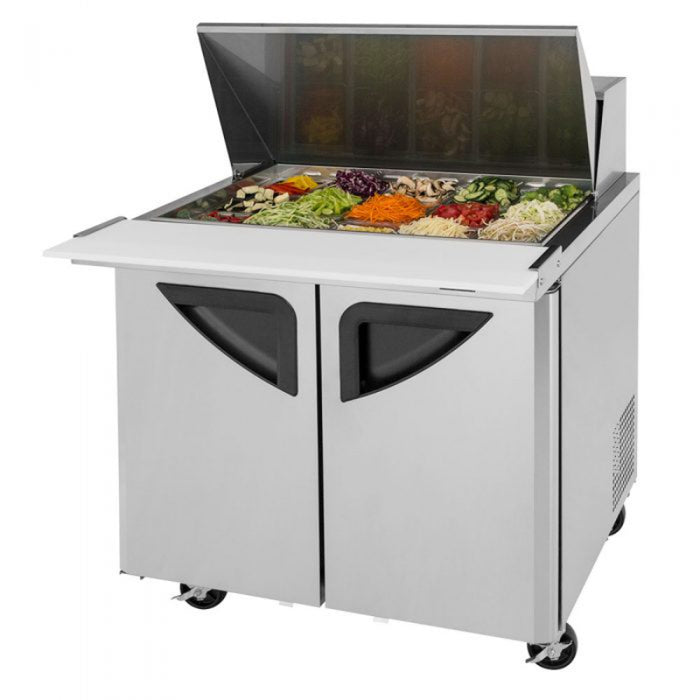 Turbo Air TST-36SD-15-N6 Super Deluxe sandwich/salad unit with Two Sections 11 cu. ft