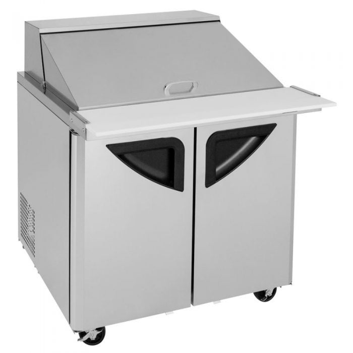 Turbo Air TST-36SD-15-N-SL Super Deluxe sandwich/salad unit with Two Sections 9 cu. ft