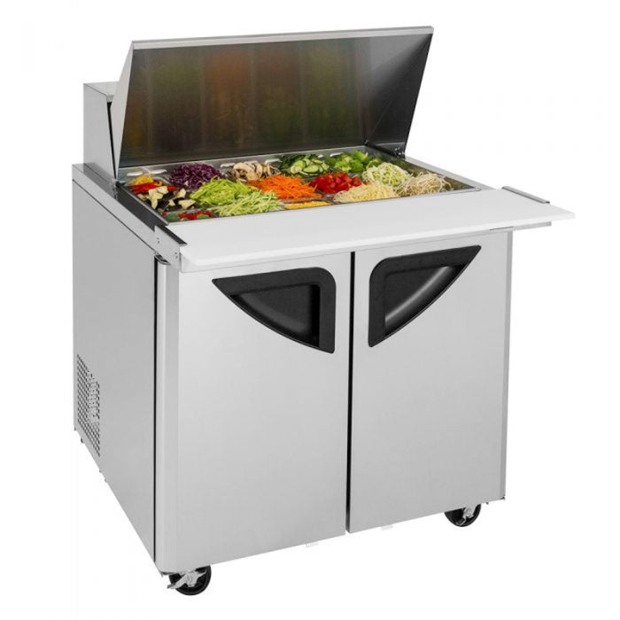 Turbo Air TST-36SD-15-N6 Super Deluxe sandwich/salad unit with Two Sections 11 cu. ft