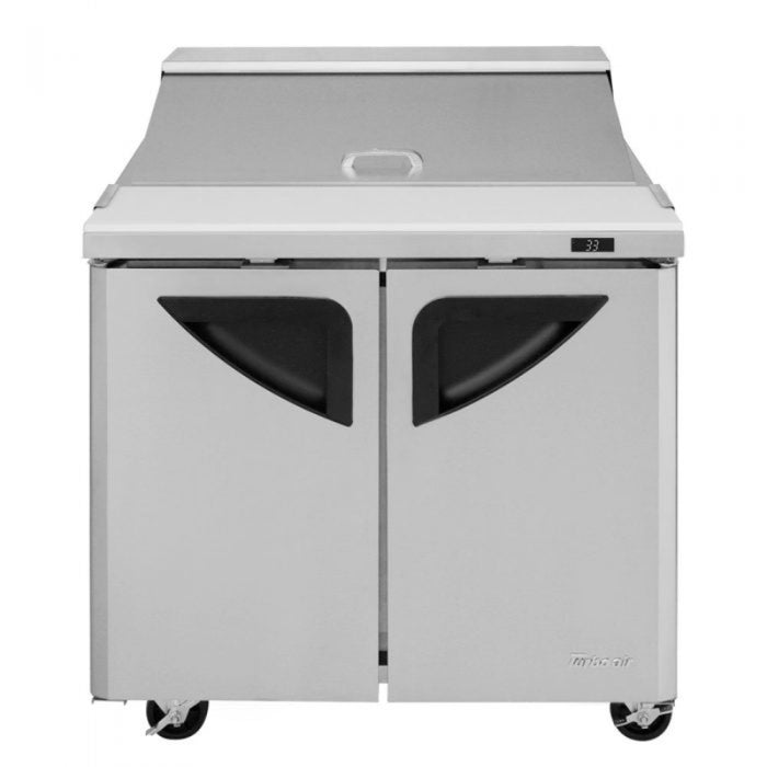 Turbo Air TST-36SD-N6 Super Deluxe Sandwich/Salad Unit with Two Sections 9.5 cu. ft.
