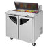 Turbo Air TST-36SD-N6 Super Deluxe Sandwich/Salad Unit with Two Sections 9.5 cu. ft.