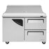 Turbo Air TST-48SD-D2-N Super Deluxe Sandwich/Salad Unit with Two Sections 12 cu. ft.