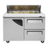 Turbo Air TST-48SD-D2-N Super Deluxe Sandwich/Salad Unit with Two Sections 12 cu. ft.