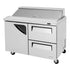 Turbo Air TST-48SD-D2-N Super Deluxe Sandwich/Salad Unit with Two Sections 12 cu. ft.