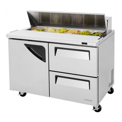 Turbo Air TST-48SD-D2-N Super Deluxe Sandwich/Salad Unit with Two Sections 12 cu. ft.