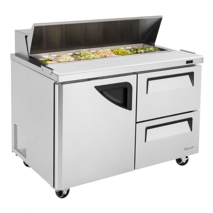 Turbo Air TST-48SD-D2-N Super Deluxe Sandwich/Salad Unit with Two Sections 12 cu. ft.