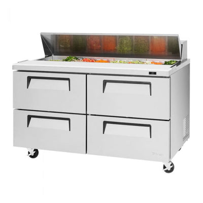 Turbo Air TST-60SD-D4-N Super Deluxe Sandwich/Salad Unit With Two Sections 16 cu. ft.