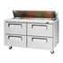 Turbo Air TST-60SD-D4-N Super Deluxe Sandwich/Salad Unit With Two Sections 16 cu. ft.