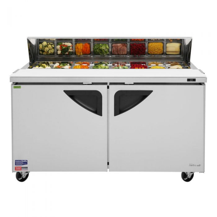 Turbo Air TST-60SD-N Super Deluxe Sandwich/Salad Unit with Two Sections 16 cu. ft.