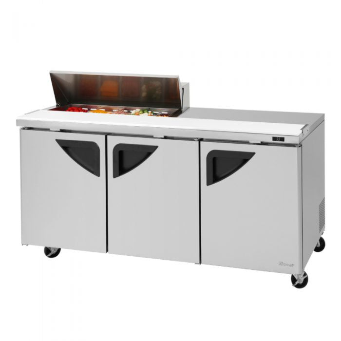 Turbo Air TST-72SD-10S-N Super Deluxe Sandwich/Salad Unit with Three Sections 23.0 cu. ft