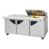 Turbo Air TST-72SD-18M-N Super Deluxe Series Mega Top Prep Tables + Undercounters 23.0 cu. ft