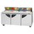 Turbo Air TST-72SD-N Rear Mount Super Deluxe Sandwich/Salad Unit with Three Sections 19.0 cu. ft