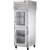 True STR1RPT-2HG-1S-HC Pass-Thru Half Glass Front/Solid Rear Swing Doors Refrigerator