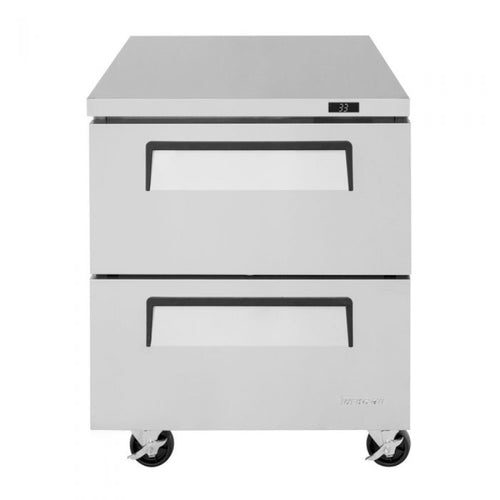 Turbo Air TUR-28SD-D2-N Super Deluxe Undercounter Refrigerator One Section, 6.8 cu.ft.