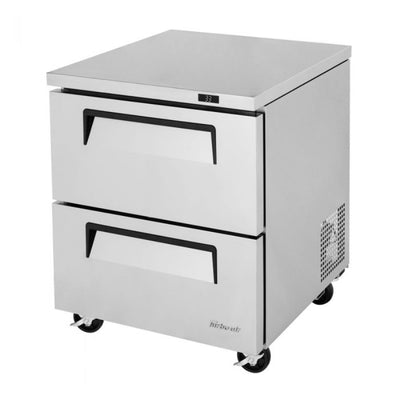 Turbo Air TUR-28SD-D2-N Super Deluxe Undercounter Refrigerator One Section, 6.8 cu.ft.
