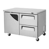 Turbo Air TUF-48SD-D2-N Super Deluxe Undercounter Freezer Two Section, 12.2 cu.ft.