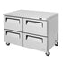 Turbo Air TUR-48SD-D4-N Super Deluxe Undercounter Refrigerator Two Section