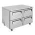 Turbo Air TUR-48SD-D4-N Super Deluxe Undercounter Refrigerator Two Section