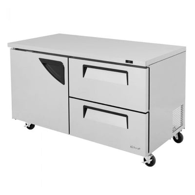 Turbo Air TUR-60SD-D2-N Super Deluxe Series Undercounter Refrigerator, 17 cu. ft.